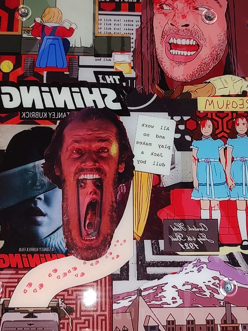 New! The Shining Horror Collage A5 Acrylic Shaker Notebook With Paper
